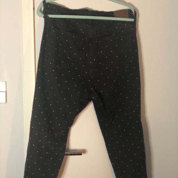 10” high-rise skinny jeans: metallic dots - Picture 4 of 4